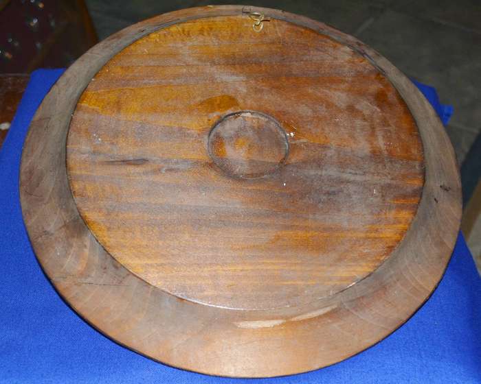 True Vintage Wooden Polish Folk Art Plate