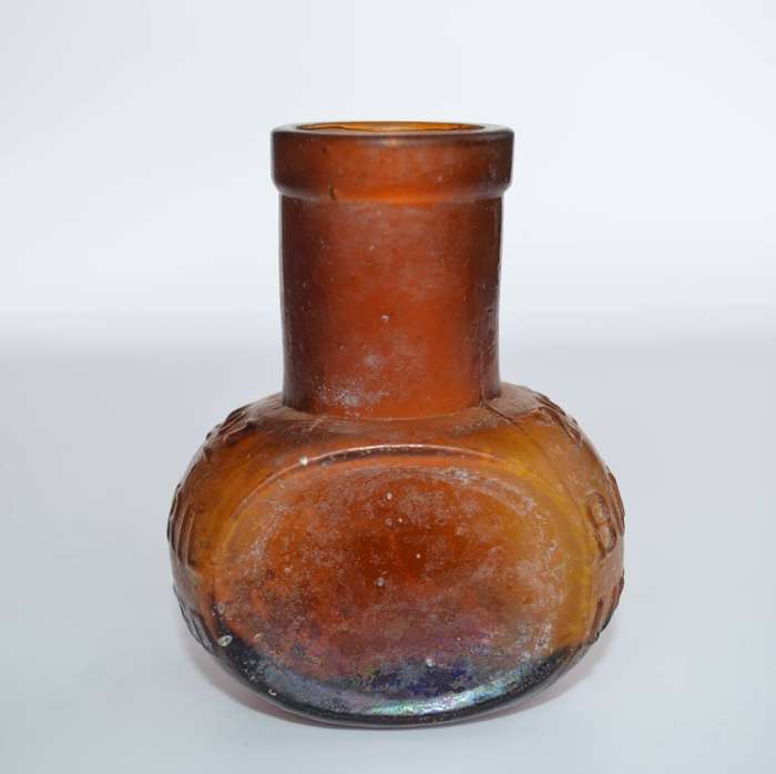 Vintage 2 oz  Bovril Limited Collectable Amber Glass Jar