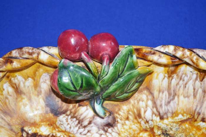 St Peters Grax - Austria  Vintage Majolica Centre Piece / Fruit Bowl