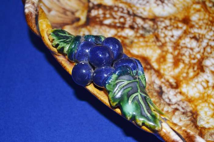 St Peters Grax - Austria  Vintage Majolica Centre Piece / Fruit Bowl