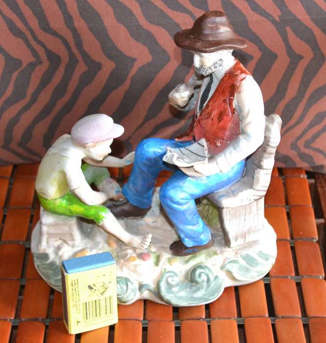 Vintage Bisque Porcelain Group