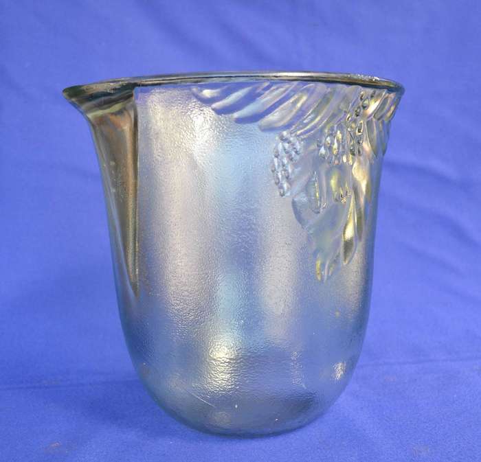 Large Vinrage Heavy Textured Glass Wine Cooler / Ice Bucket