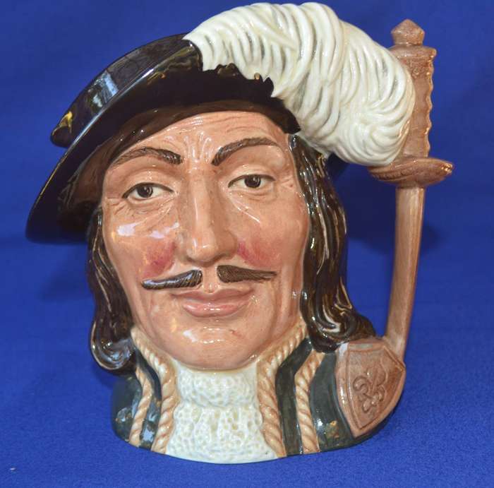 Royal Doulton  Large Character Jug "Athos" D6439