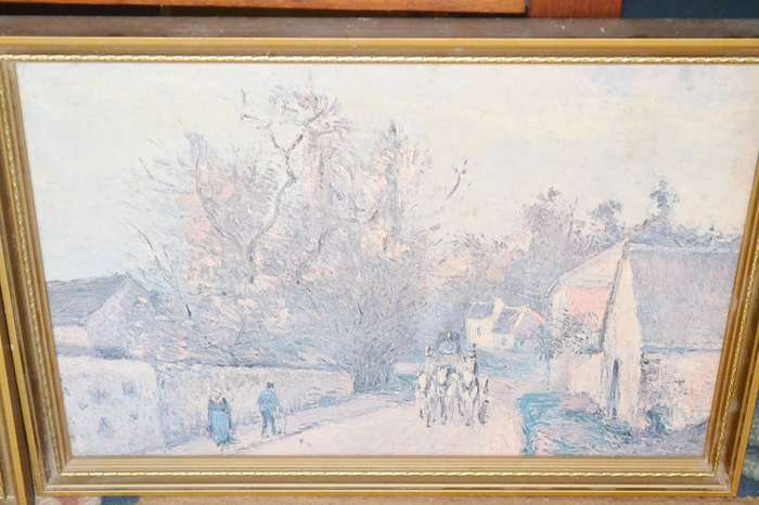 Set of Three Vintage Original Paintings