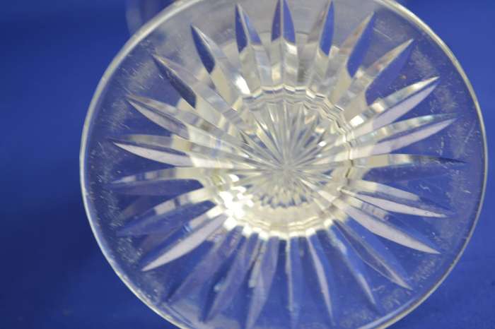 Vintage Cut Crystal Trumpet Vase