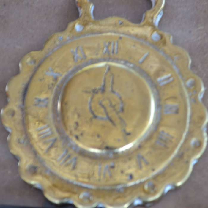 Vintage Horse Brasses Framed on Glass - 4 Pieces
