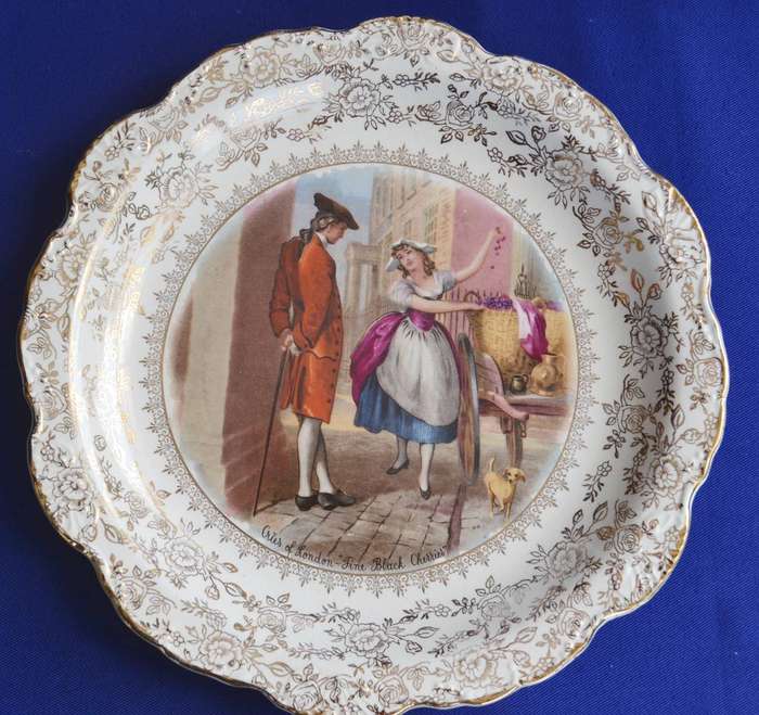 James Kent Old Foley Vintage Cabinet / Display Plates x 2