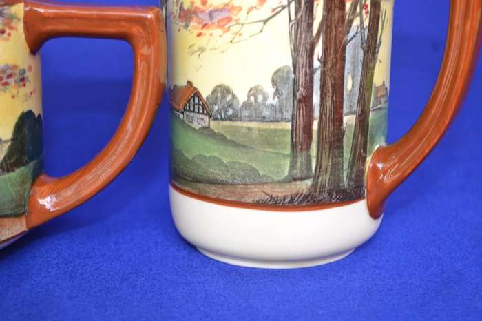 Royal Doulton Antique Tea Pot and Jug Rare Woodland Pattern D4585 c1930,s