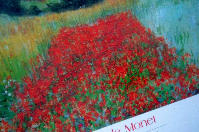 Claude Monet "Field of Poppies at Vetheuil"  framed Print