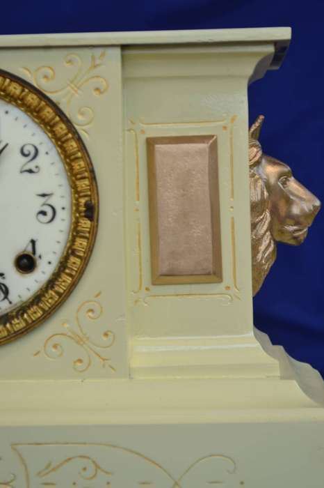 Ansonia Antique Cast Iron Mantle Clock Early 1900,s  - Restored