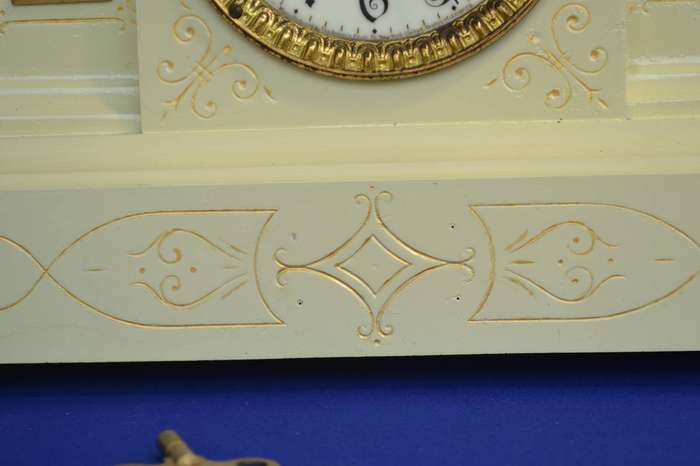 Ansonia Antique Cast Iron Mantle Clock Early 1900,s  - Restored