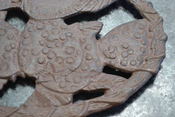 Vintage Cast Iron Trivets x 4