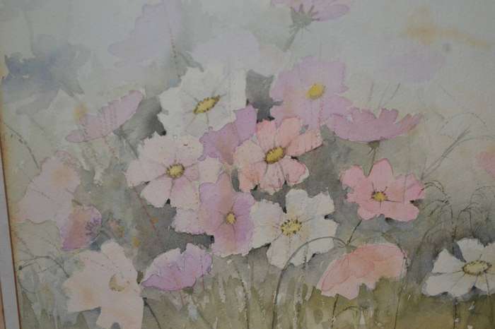 Mary Bailey  Watercolour Framed Behind Glass