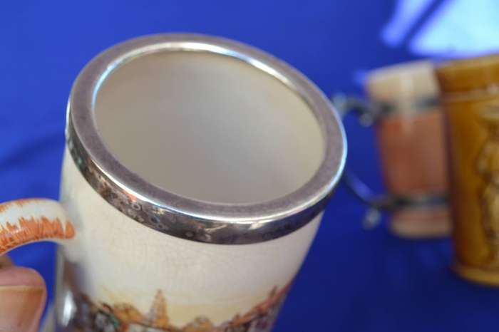 Sandland Ware Tankard By Lancaster & Sandland - EPNS Rim