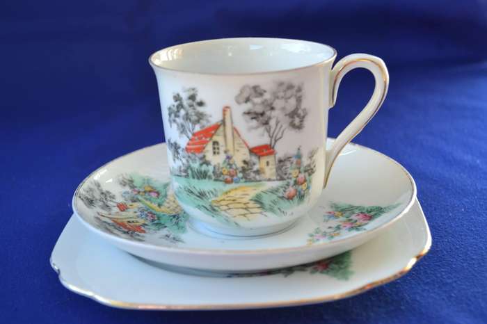 TH Thun  Czechoslovakia  Porcelain Tea Trio