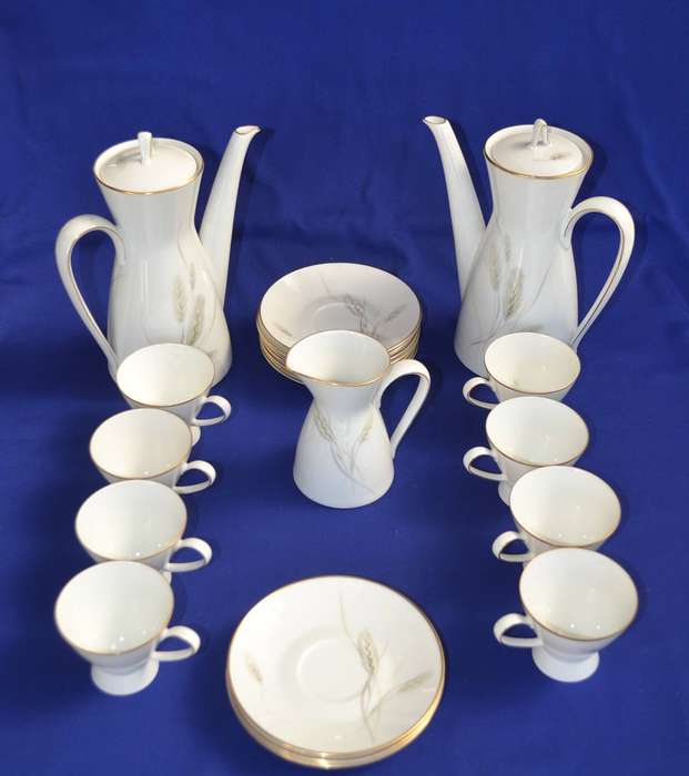 Rosenthal Wheat Pattern Coffee Set Vintage c1950's - 23 Pieces