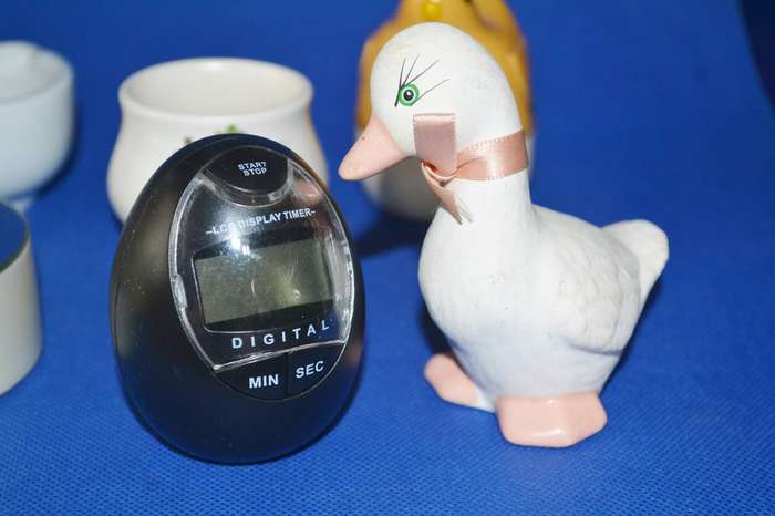 Assorted Miniature Mugs, Ornaments, and Timers - 10 Pieces