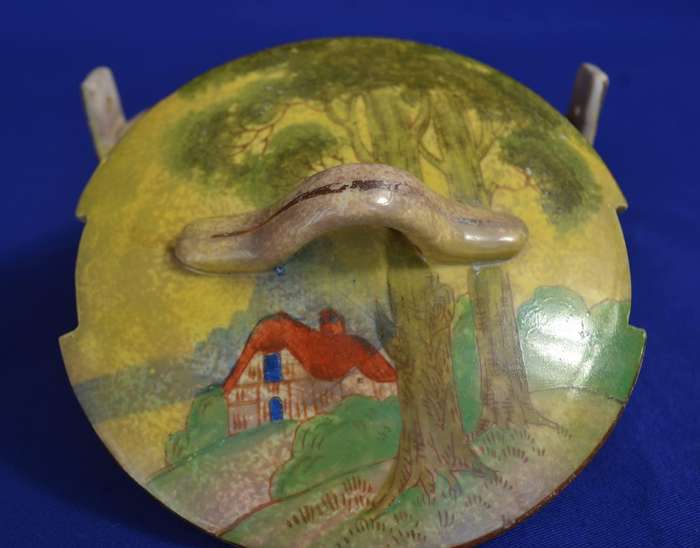Antique Lidded Porcelain Bowl