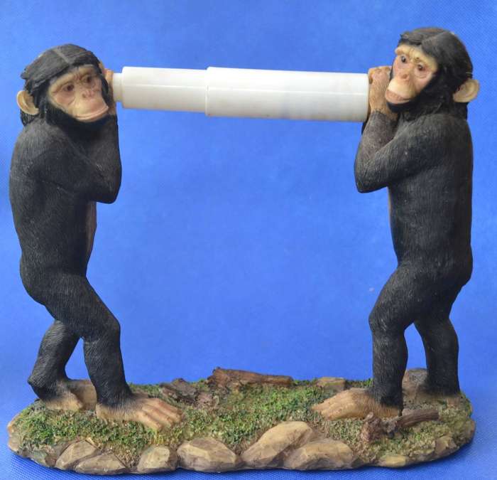 Vintage Quirky Chimpanzee Toilet Roll Holder and Picture Frame