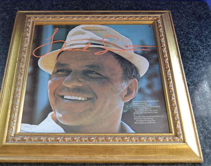 Frank Sinatra Vintage Vinyl Record Covers - Framed