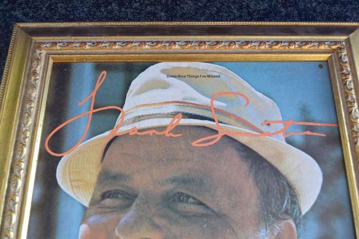 Frank Sinatra Vintage Vinyl Record Covers - Framed