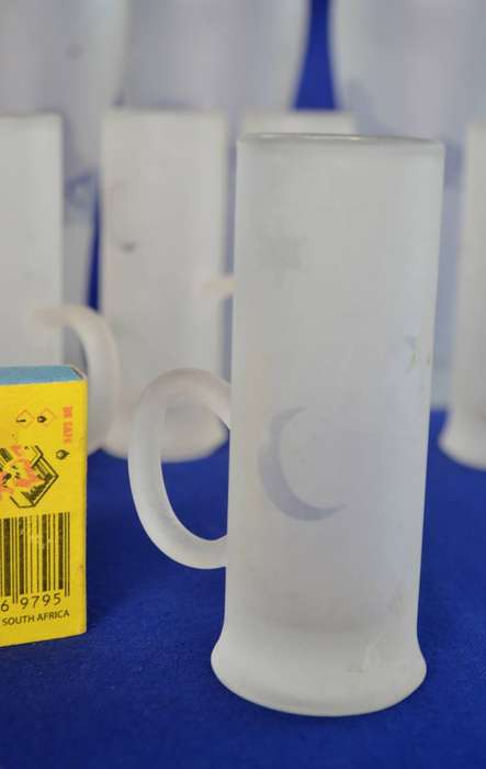 Assorted Vintage Frosted Glassware - 17 Pieces
