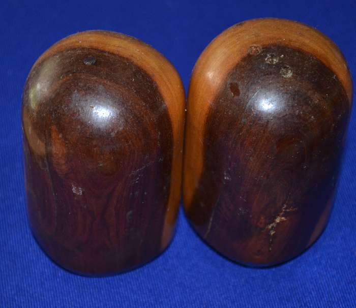 Assorted Vintage wooden salad servers  Wooden Salt and Pepper Shakers