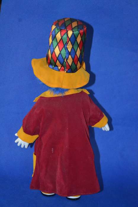 Vintage Glazed Porcelain Clown  c1980's