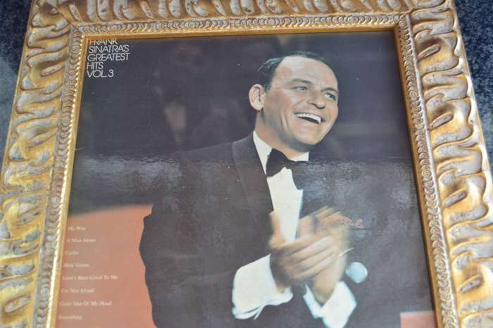 Frank Sinatra Vintage Vinyl Record Covers - Framed