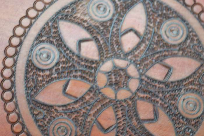 Large True Vintage Wooden Polish Folk Art Plate
