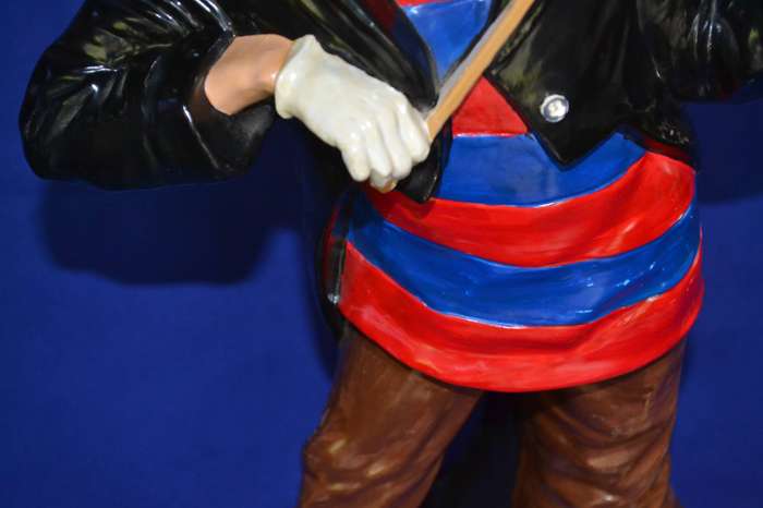 Large Ceramic Clown Playing the Violin