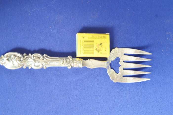 Vintage Silver Plate Serving Fork