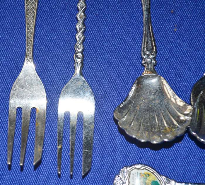 Assorted Vinrage Collectors Spoons and Forks  - 12 Pieces