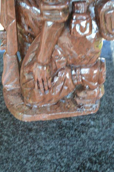 Rhodesian Soldier in full battle Gear, Large  Heavy Soapstone Carving