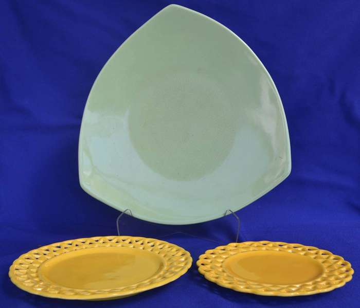 Assorted  Vintage Porcelain and Ceramic Plates and Platters - 4 Pieces