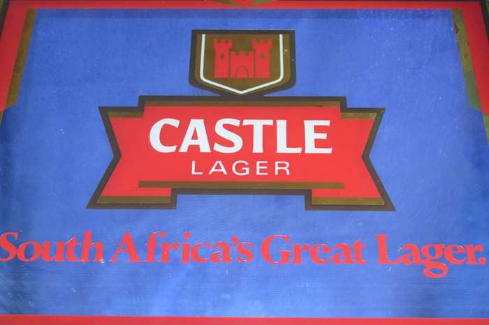 Castle Lager Framed Bar Mirror