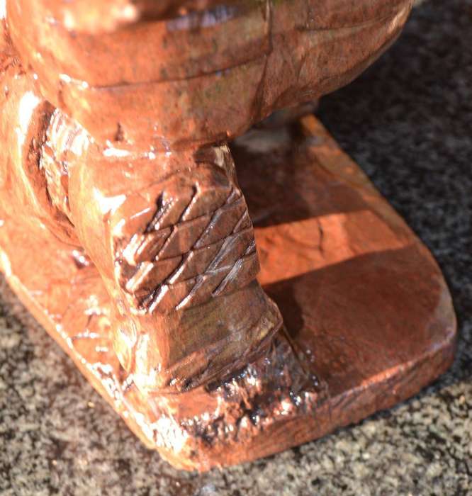 Rhodesian Soldier in full battle Gear, Large  Heavy Soapstone Carving
