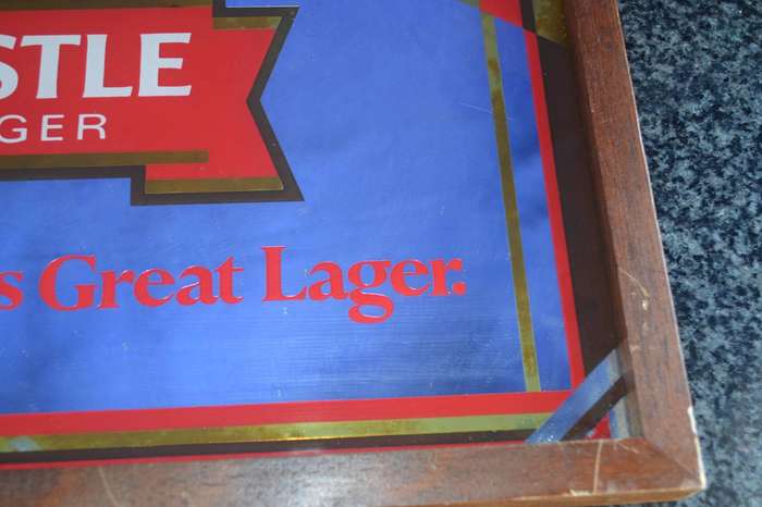 Castle Lager Framed Bar Mirror