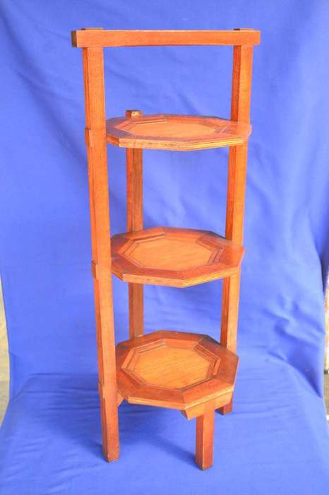 Vintage Three Tier Wooden Cake Stand