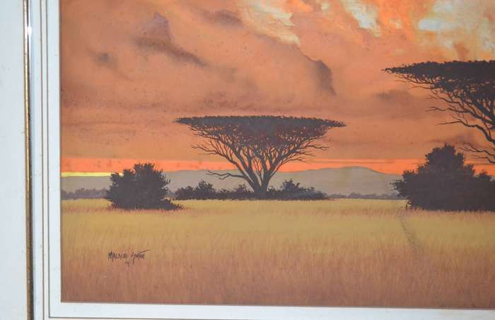 Malachi Smith Large  Original Oil on Card - Framed