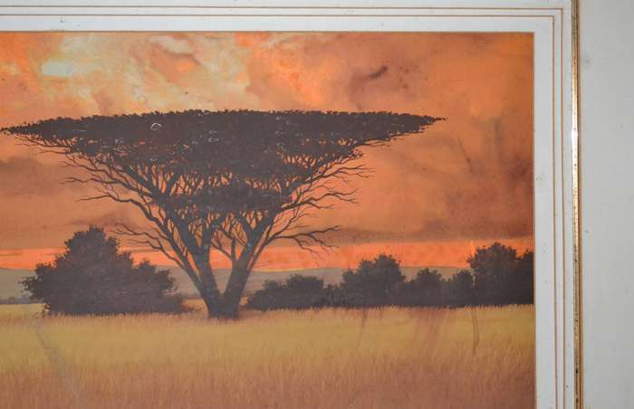 Malachi Smith Large  Original Oil on Card - Framed