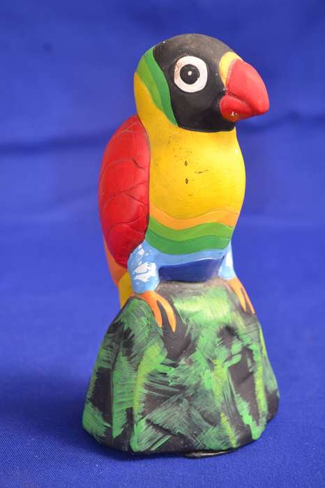 Vintage Hand Painted Ceramic Parrot