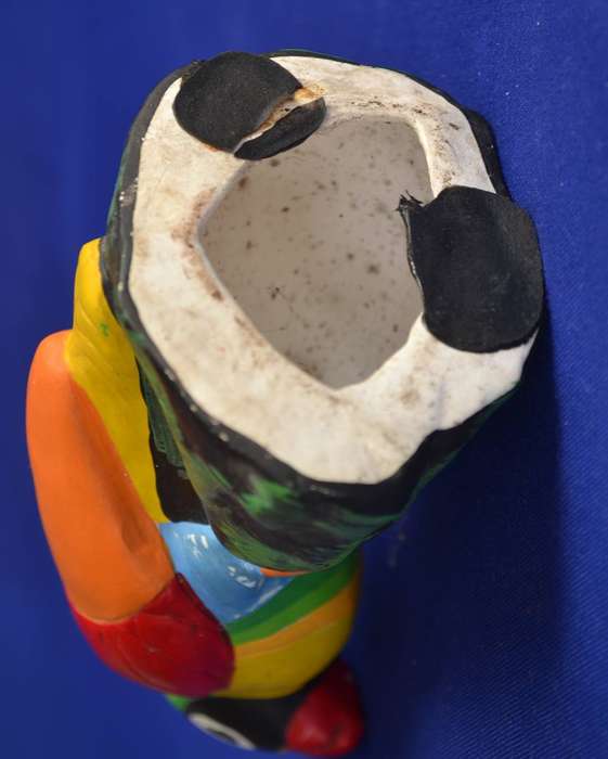 Vintage Hand Painted Ceramic Parrot