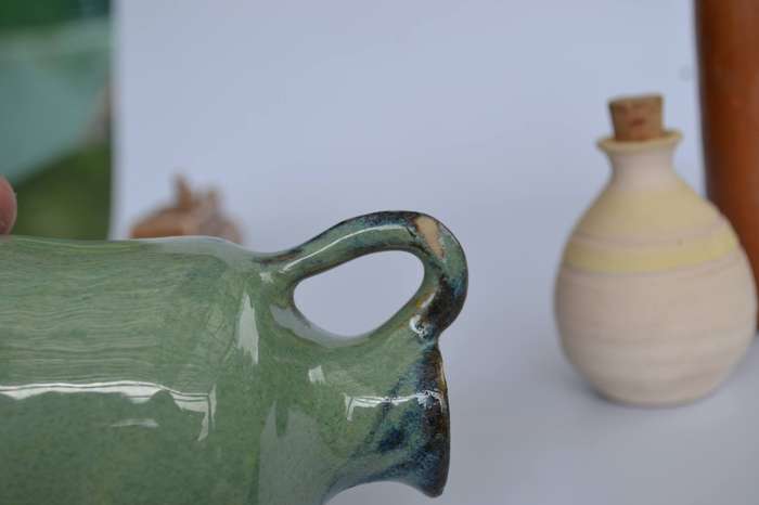 Wade England Porcelain Barge Ornament and Three Miniature  Ceramic Jugs