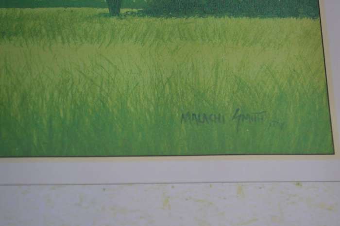 Malachi Smith - Signed by the Artist, framed behind glass