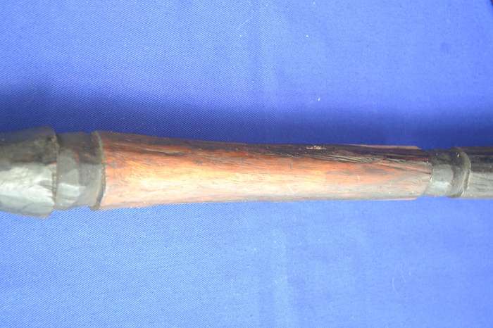 Chokwe War Club / Axe, Carved Maasai Knive and Fly Whisk