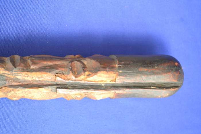 Chokwe War Club / Axe, Carved Maasai Knive and Fly Whisk