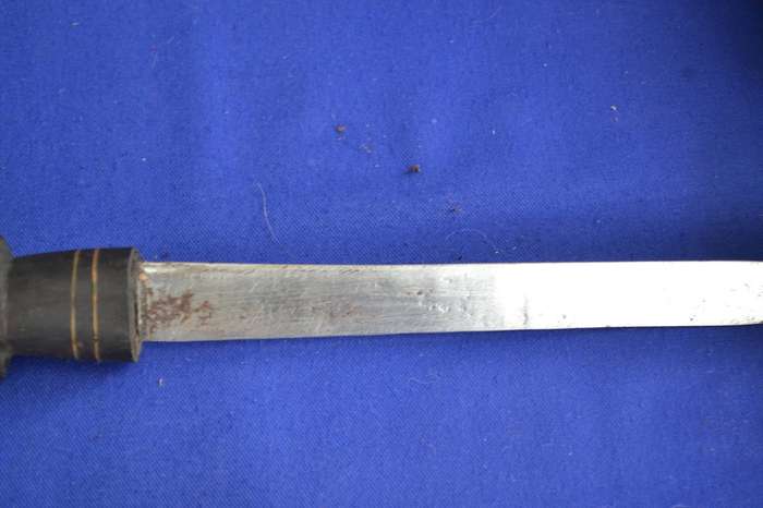 Chokwe War Club / Axe, Carved Maasai Knive and Fly Whisk