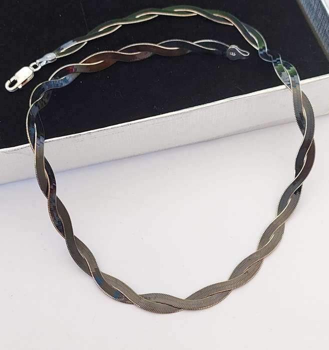 45cm Black Rhodium Magic Snake Style Chain