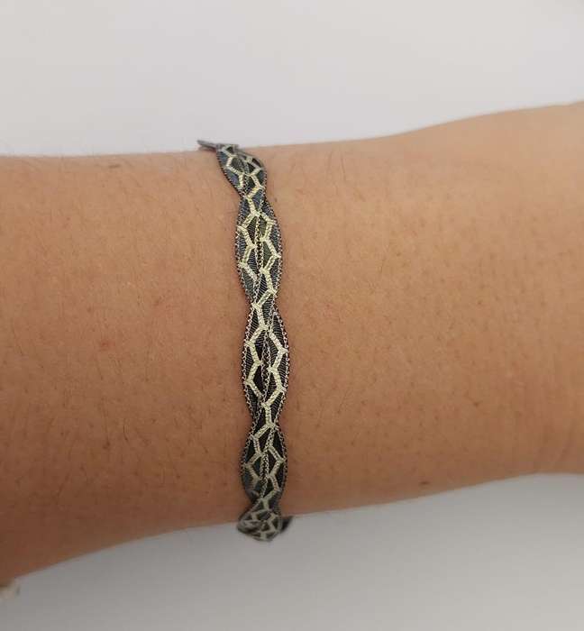 Black Rhodium Magic Design Snake Style Bracelet